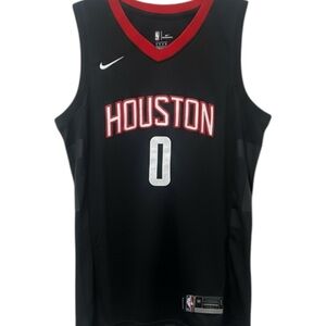 🔥🏀Black Nike Houston Westbrook Basketball Jersey - Men Med/48🏀🔥